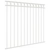 vidaXL Fence Element Assen White 170 x 120 cm Steel