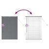 vidaXL Window Blind with Curtains Manual Dark grey Aluminium