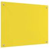 vidaXL Kitchen Backsplash Yellow 80 x 60 x 0.6 cm Tempered Glass