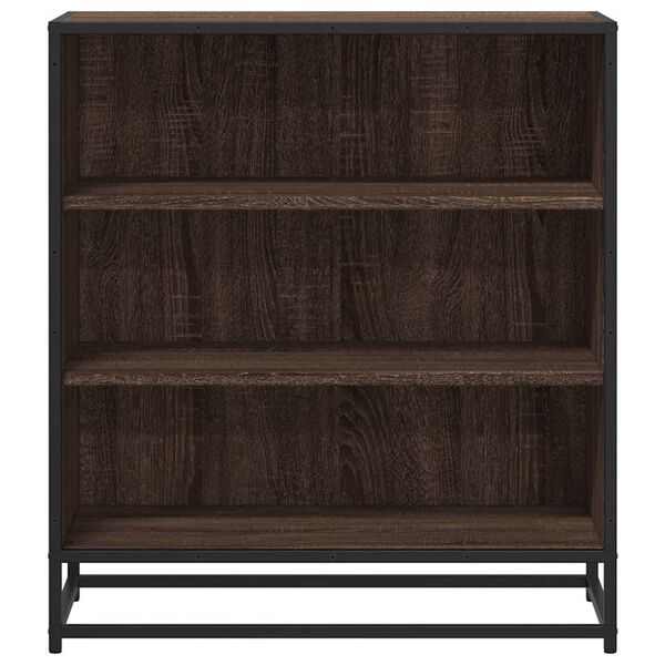 vidaXL Sideboard Brown Oak 68x35x76 cm Engineered Wood and Metal