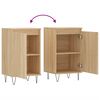 vidaXL Sideboards 2 pcs Sonoma Oak 40x35x70 cm Engineered Wood