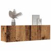 vidaXL TV Cabinets Wall-mounted 2 pcs Old Wood 100x30x30 cm