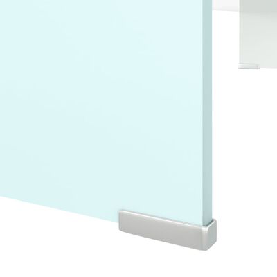 vidaXL TV Stand/Monitor Riser Glass Green 90x30x13 cm