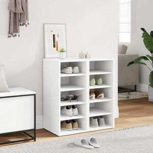 vidaXL Shoe cabinets 31.5 x 35 x 70 cm White 5 pairs of shoes each