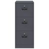 vidaXL File Cabinet Anthracite 44 x 50 x 106.5 cm Cold-Rolled Steel