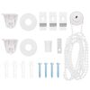 vidaXL 18 Piece Roller Blind Fittings 18 mm