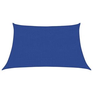 vidaXL Sunshade Sail 160 g/m&sup2; Blue 3/4x2 m HDPE