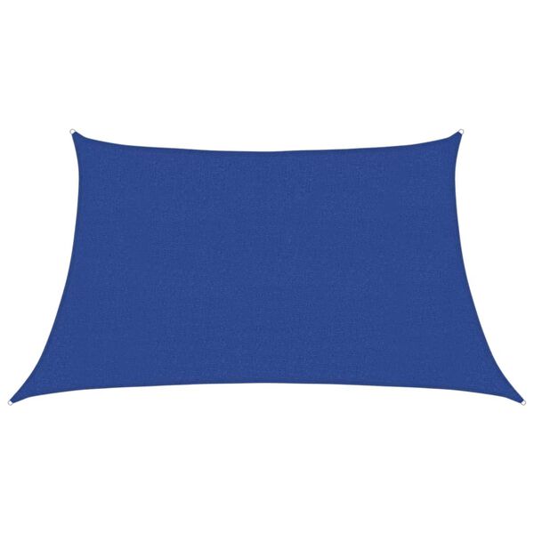 vidaXL Sunshade Sail 160 g/m² Blue 3/4x2 m HDPE