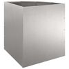 vidaXL Corner Planter Silver 45 x 45 x 50 cm Stainless steel
