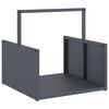 vidaXL Firewood Rack Anthracite 40x40x40 cm Cold-rolled steel