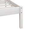 vidaXL Bed Frame without Mattress White Solid Wood 200x200 cm