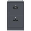 vidaXL File Cabinet Anthracite 44 x 50 x 74.5 cm Cold-Rolled Steel