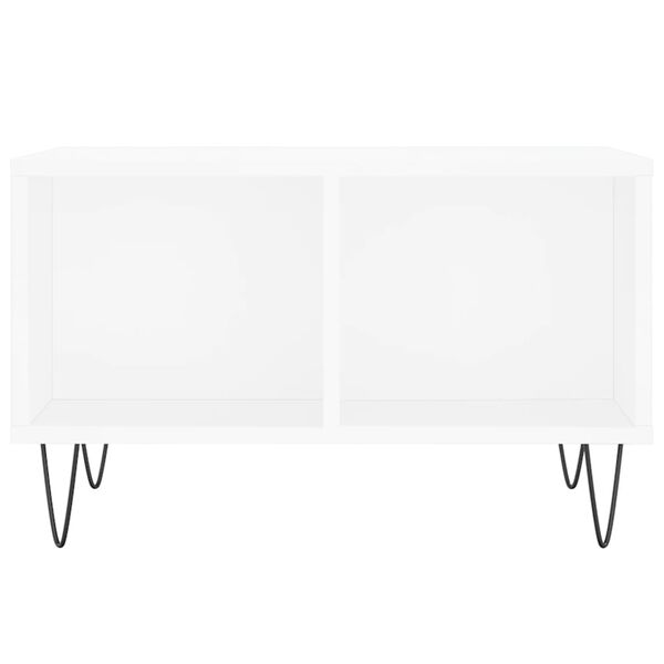 vidaXL Coffee Table White 60x50x36.5 cm Engineered Wood