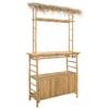vidaXL Outdoor Bar Table Natural 110 x 50 x 209 cm Bamboo