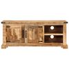 vidaXL TV Cabinet 110x35x45 cm Solid Rough Wood Mango