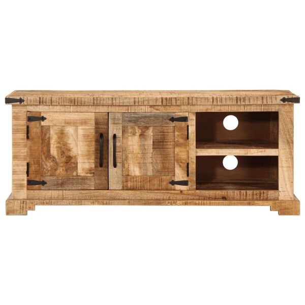 vidaXL TV Cabinet 110x35x45 cm Solid Rough Wood Mango
