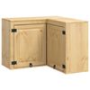 vidaXL Cabinet SKI Honey Brown 80 x 80 x 60 cm Solid Pine Wood