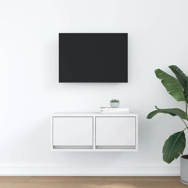 vidaXL TV Cabinet White 60x31x25.5 cm Engineered Wood