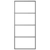 vidaXL Sliding Door with Hardware Set 90x205 cm ESG Glass&Aluminium