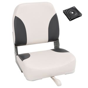 vidaXL Foldable Boat Seat 1 Set Low Backrest with Fixing Strap