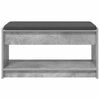 vidaXL Hall Bench with Cushion Concrete Grey 83 x 38 x 45 cm