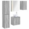 vidaXL Bathroom Cabinet Set 5 pcs Grey Sonoma 53 x 15.5 x 70 cm
