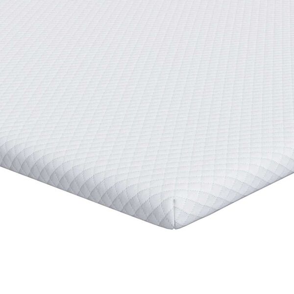 vidaXL Mattress Topper White 140 x 200 x 3.5 cm Jaquard Fabric