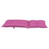 vidaXL Garden Highback Chair Cushions 4 pcs Pink 120x50x7 cm Fabric