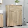 vidaXL Bathroom Cabinet with Drawer Sonoma Oak 72.5 x 36.5 x 100 cm
