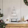 vidaXL Metal Christmas Tree with Stand Black 60 cm Steel