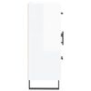 vidaXL Sideboard High Gloss White 69.5x34x90 cm Engineered Wood
