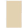 vidaXL Roller Blind Blackout Beige 125x230 cm Fabric Width 121.6 cm Polyester
