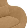 vidaXL Egg Chair Brown 63 x 73 x 90 cm Velvet