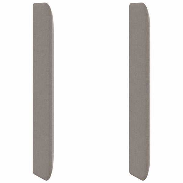 vidaXL Headboard Ear Taupe 80 x 16 x 4 cm Fabric