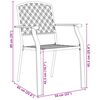 vidaXL Stackable Garden Chair Set 3 pcs Anthracite Powder-coated Steel