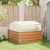 vidaXL Garden Planter with Greenhouse Light Brown 100 x 100 x 77 cm