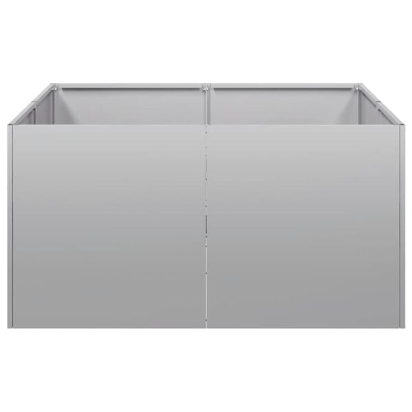 vidaXL Planter 80x80x40 cm Galvanised Steel