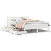 vidaXL Bed Frame without Mattress White 120x200 cm Solid Wood Pine