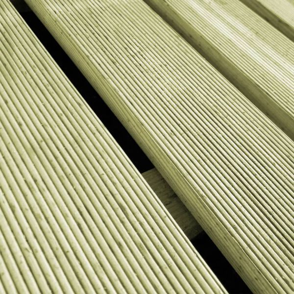 vidaXL 24 pcs Decking Tiles 50x50 cm Wood Green