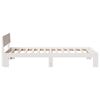 vidaXL Bed Frame with Headboard White 75 x 190 cm Solid Pine Wood