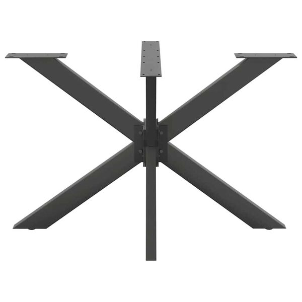 vidaXL Dining Table Leg Spider Shape Anthracite 120x68x(72-73) cm Steel
