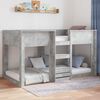 vidaXL Floor Bed Frame Concrete Grey 75 x 190 cm Engineered Wood