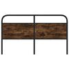 vidaXL Replace Headboard Smoked Oak 150 cm Steel and Engineered Wood