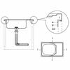 vidaXL Kitchen Sink with Drainer Set Silver 800x600x155 mm Stainless Steel
