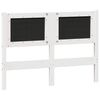 vidaXL Headboard Other White and light grey 120 cm Solid pine wood