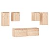 vidaXL 6 Piece TV Cabinet Set Solid Wood Pine