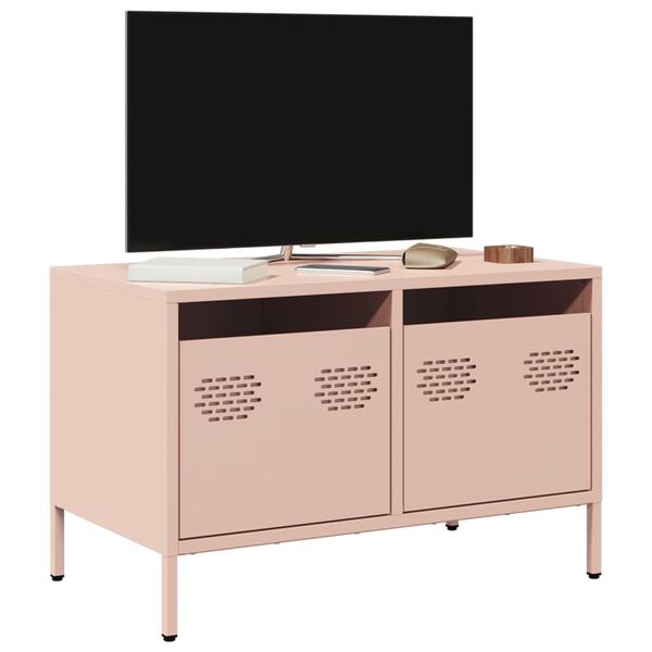 vidaXL TV Cabinet Pink 68x39x43.5 cm Cold-rolled Steel