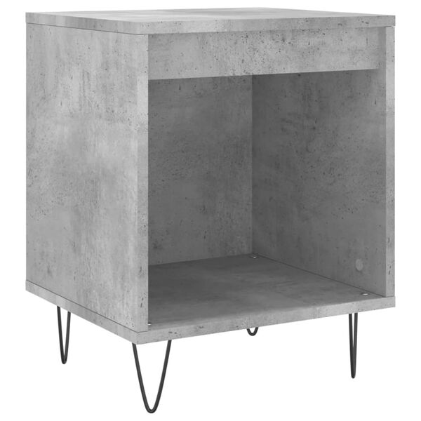 vidaXL Bedside Cabinets 2 pcs Concrete Grey 40x35x50 cm Engineered Wood