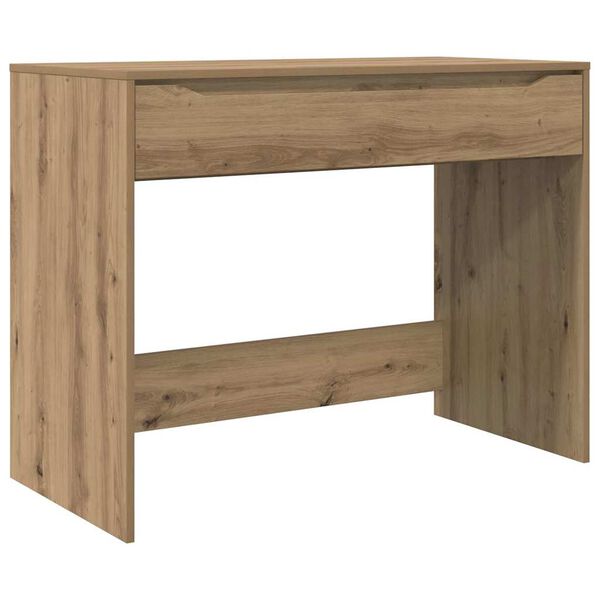 vidaXL Desk with Drawer Artisan Oak 100 x 50 x 78 cm Engineered Wood