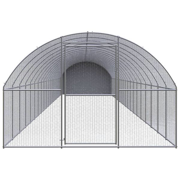 vidaXL Outdoor Chicken Coop 3x20x2 m Galvanised Steel